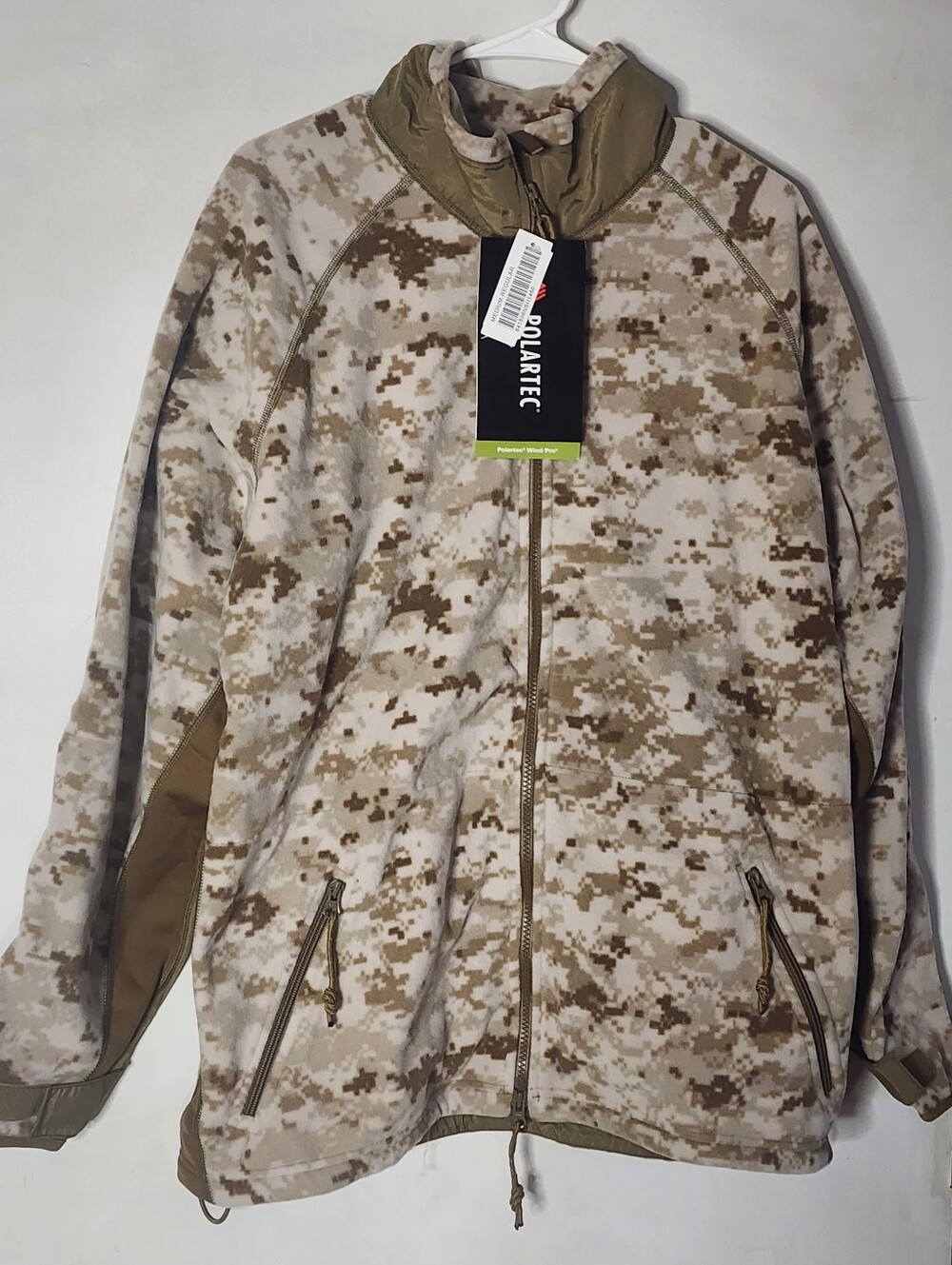 Men's Desert Camo Full-Zip Fleece Jacket - Sand Camo - Picture 1 of 7